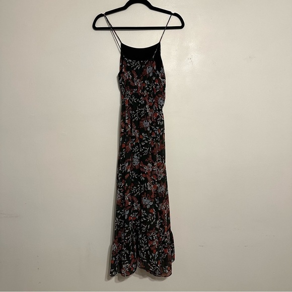 Maje Revia Crepe Midi Dress Green/Floral Print Sz Small - Picture 11 of 12